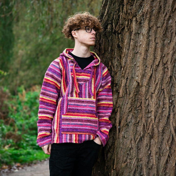 Men's Hot Pink Baja Hoodie