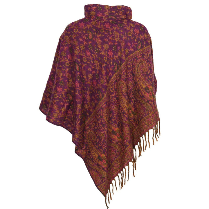 Cowl Neck Blanket Poncho