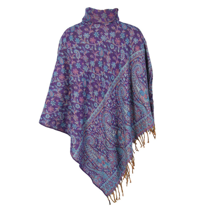 Cowl Neck Blanket Poncho