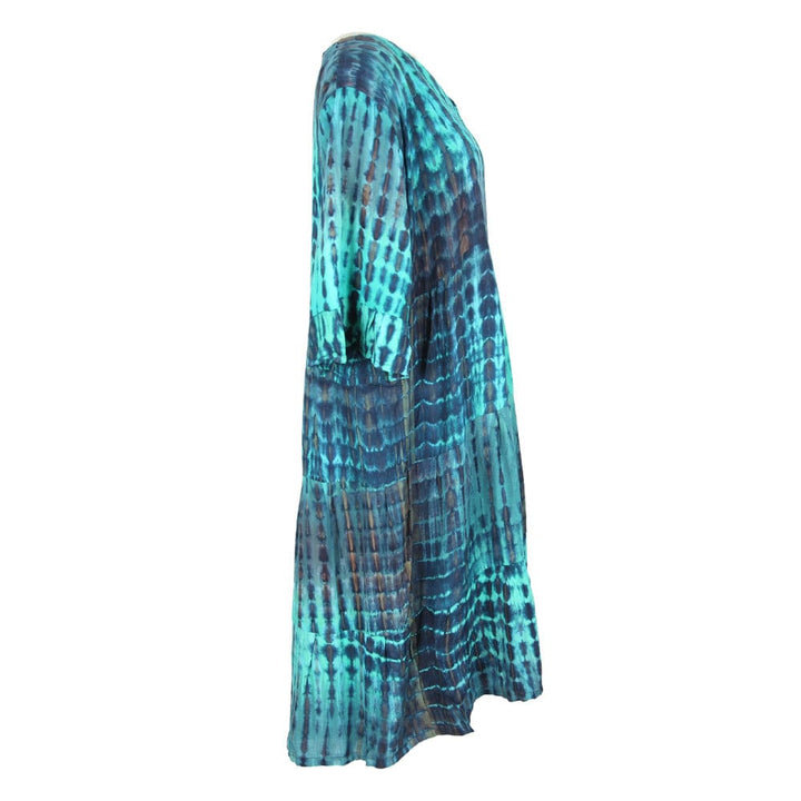Tie Dye Short Sleeve Dress