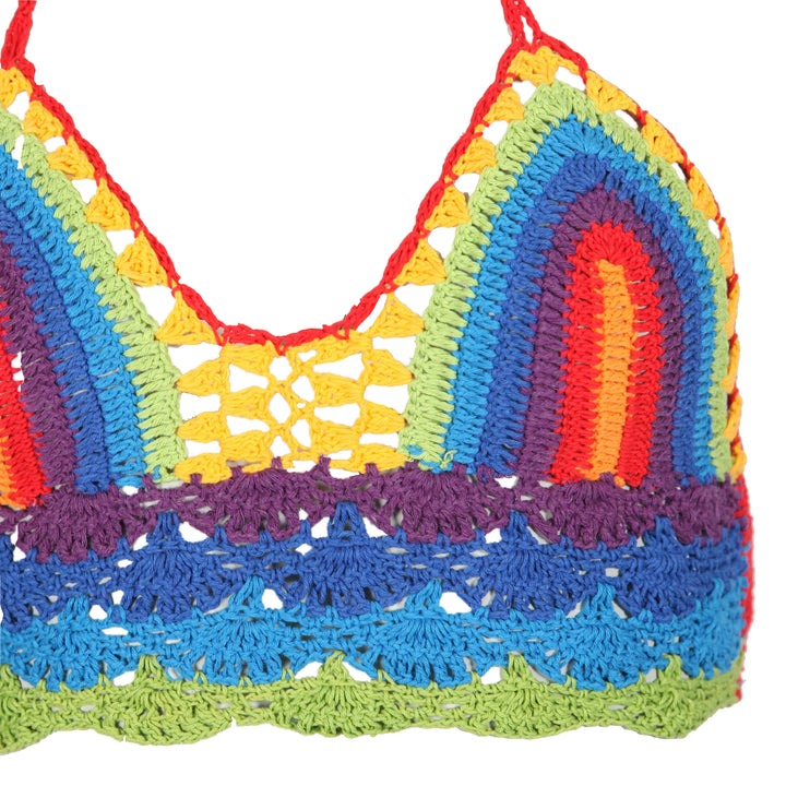 Crochet Halter Neck Bralette Top