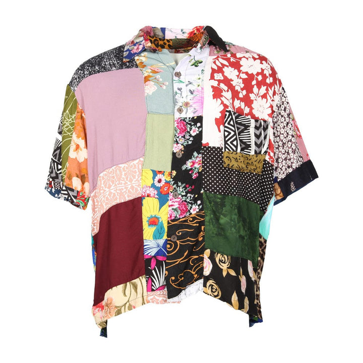 Vibrant Patchwork Shirt