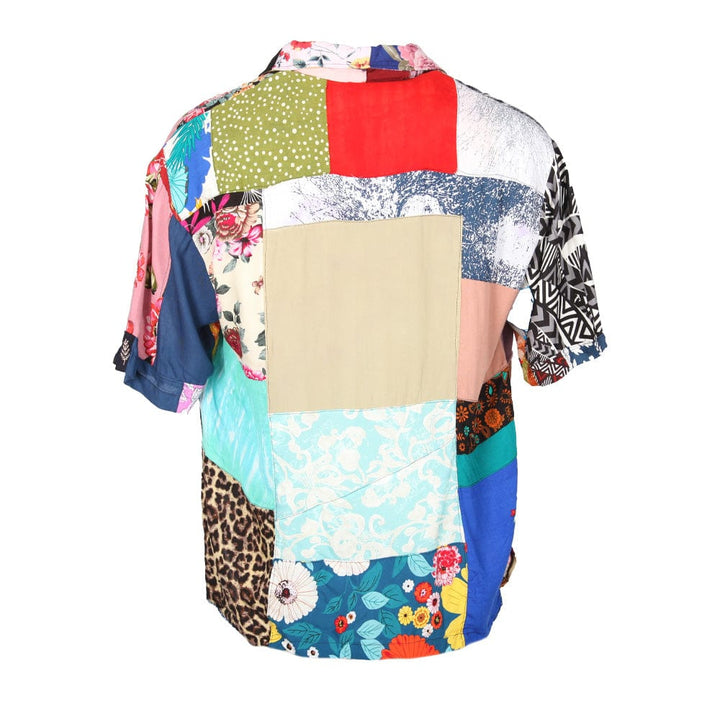 Vibrant Patchwork Shirt