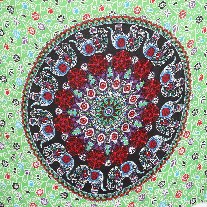 Elephant Mandala Print Sarong