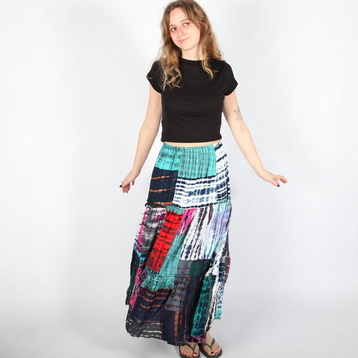 Bali Patchwork Maxi Skirt