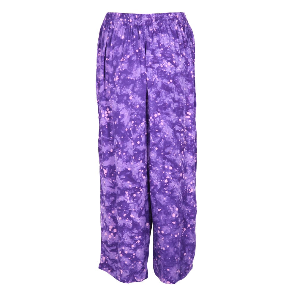 Purple Batik Print Trousers