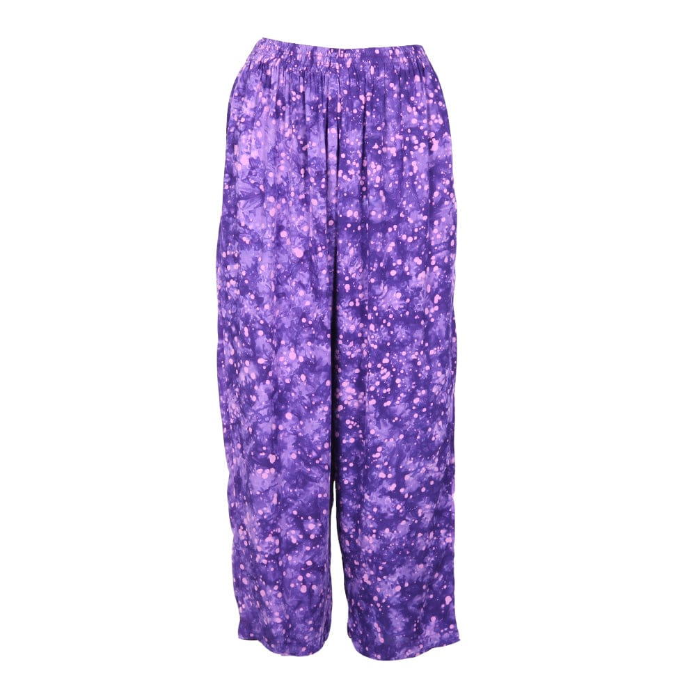 Purple Batik Print Trousers