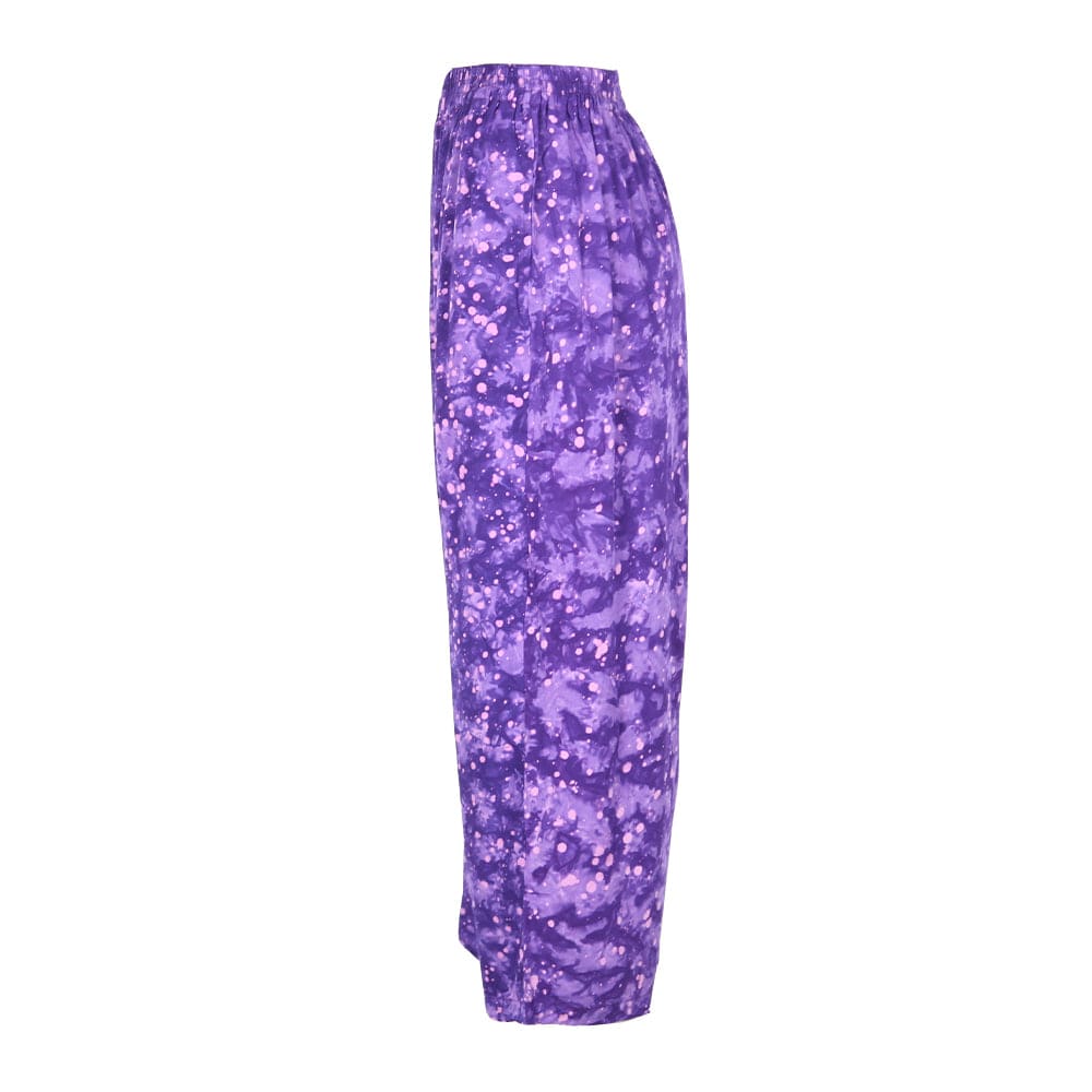 Purple Batik Print Trousers