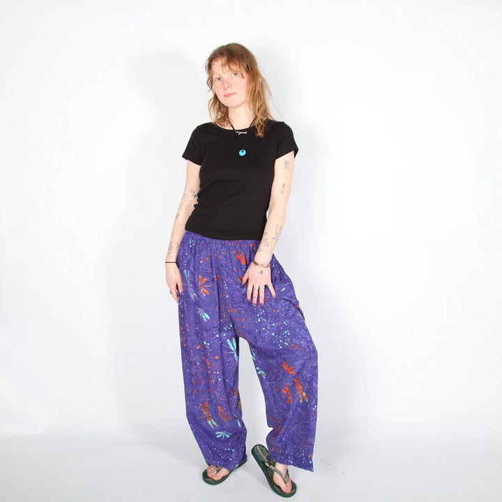 Dragonfly Batik Print Trousers