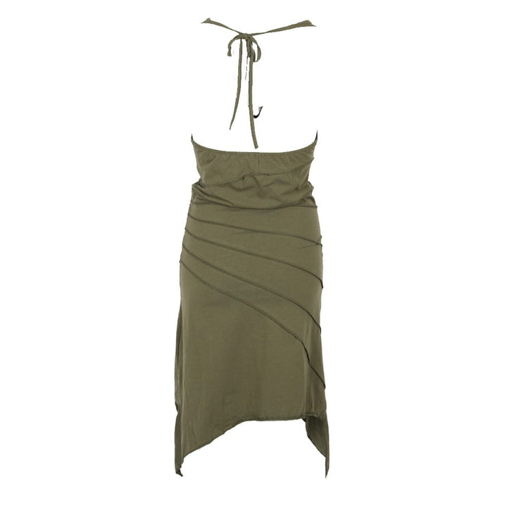 Asymmetric Halterneck Dress