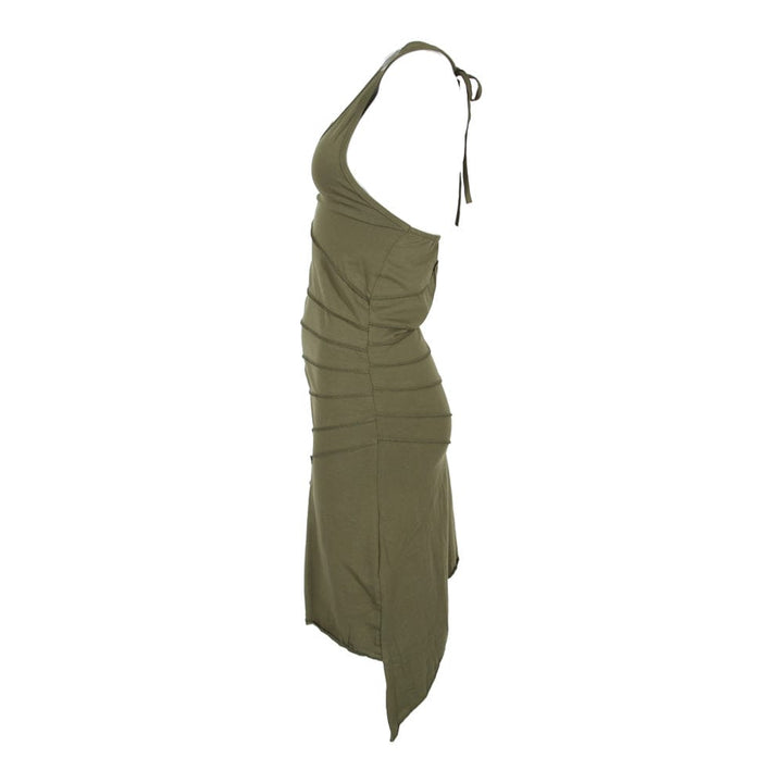 Asymmetric Halterneck Dress