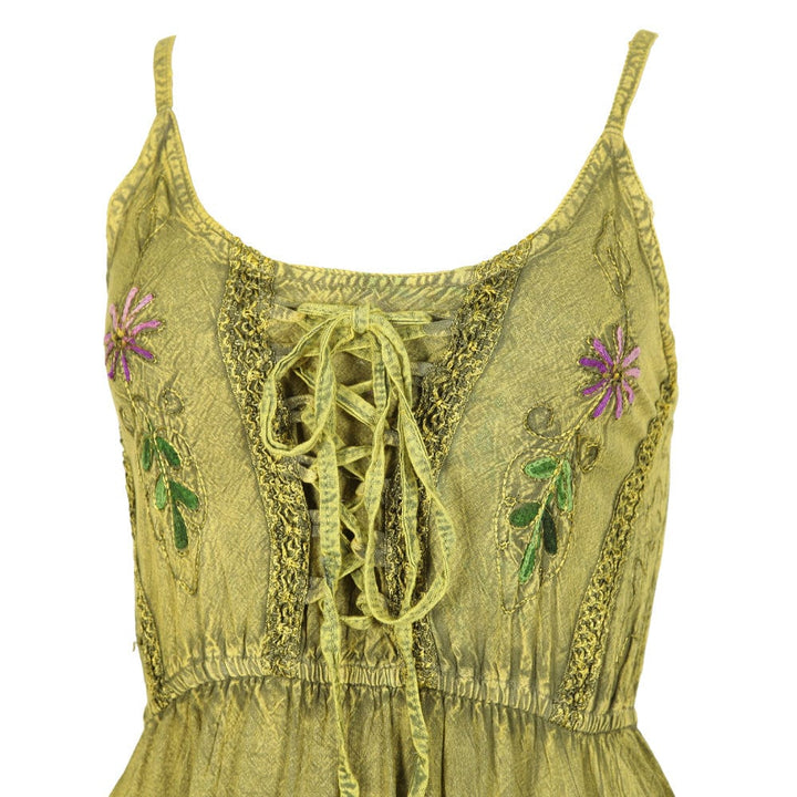 Embroidered Cami Dress