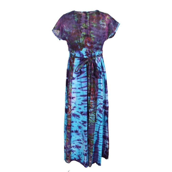 Tie Dye Floral Maxi Dress