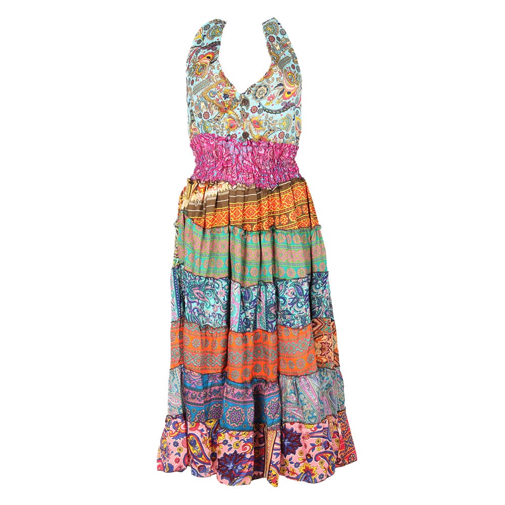 Paisley Patchwork Halter Dress – The Hippy Clothing Co