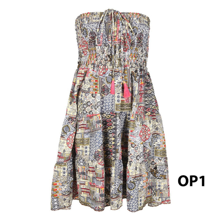 Halter Neck Recycled Sari Dress