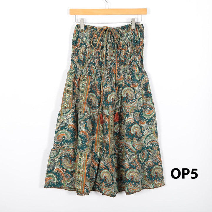 Halter Neck Recycled Sari Dress