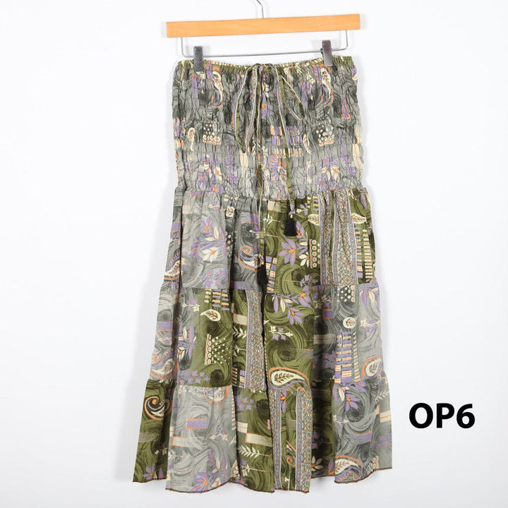 Halter Neck Recycled Sari Dress