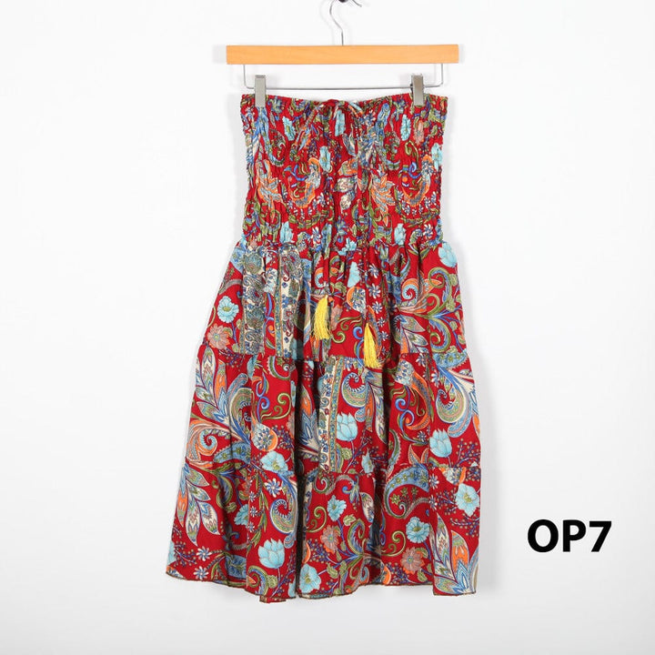 Halter Neck Recycled Sari Dress