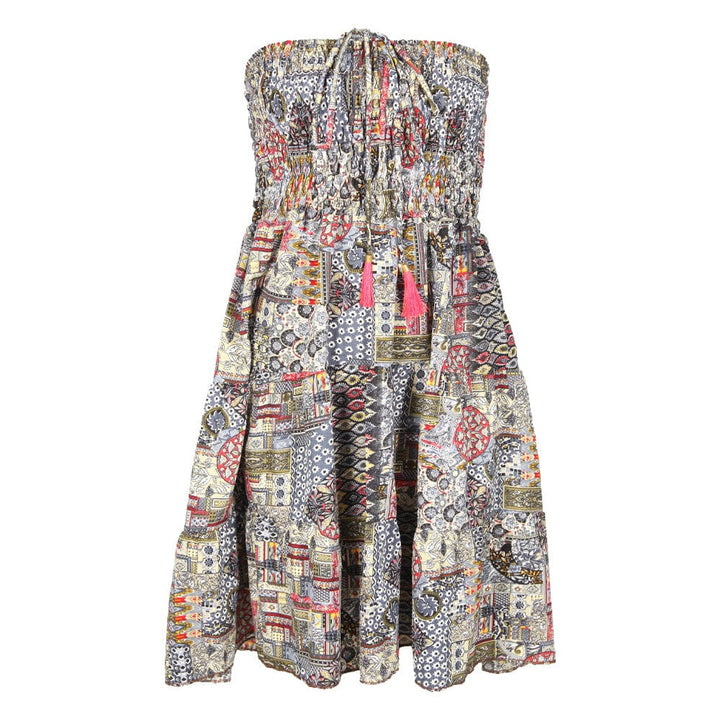 Halter Neck Recycled Sari Dress