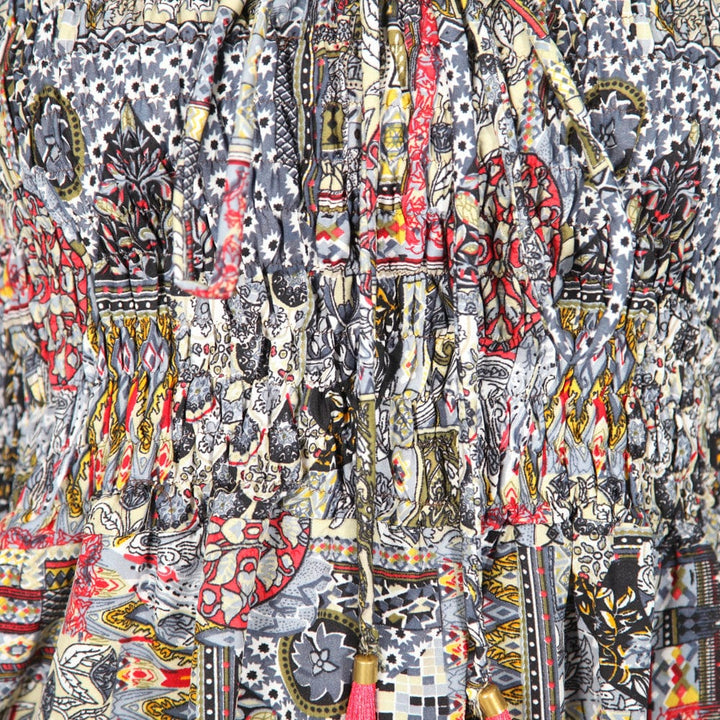 Halter Neck Recycled Sari Dress