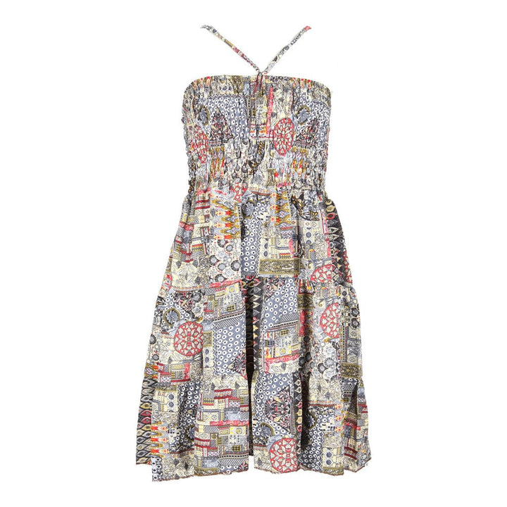 Halter Neck Recycled Sari Dress