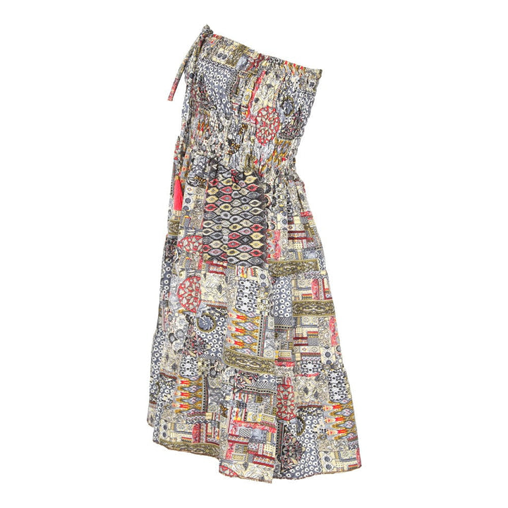Halter Neck Recycled Sari Dress