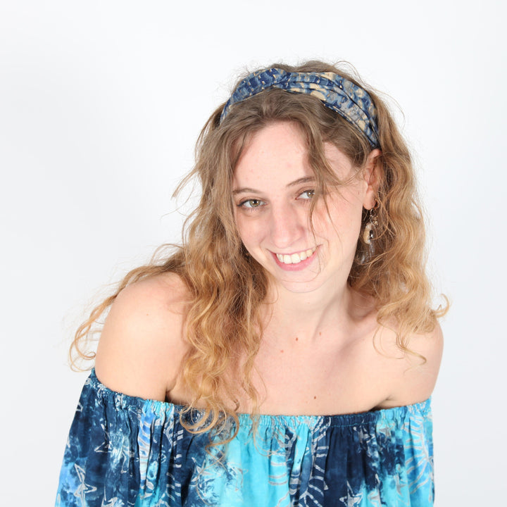 Tie Dye Sari Headband