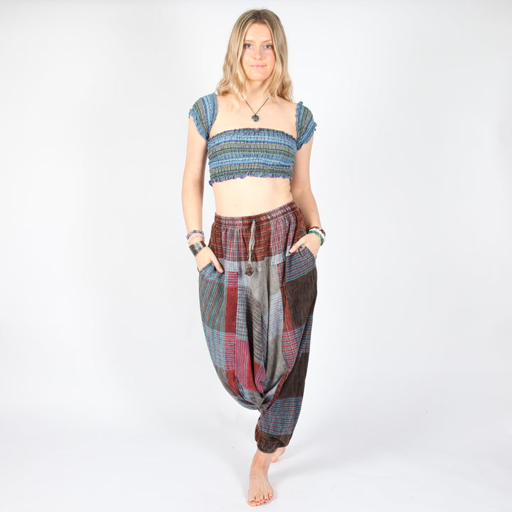 Plaid Patchwork Harems