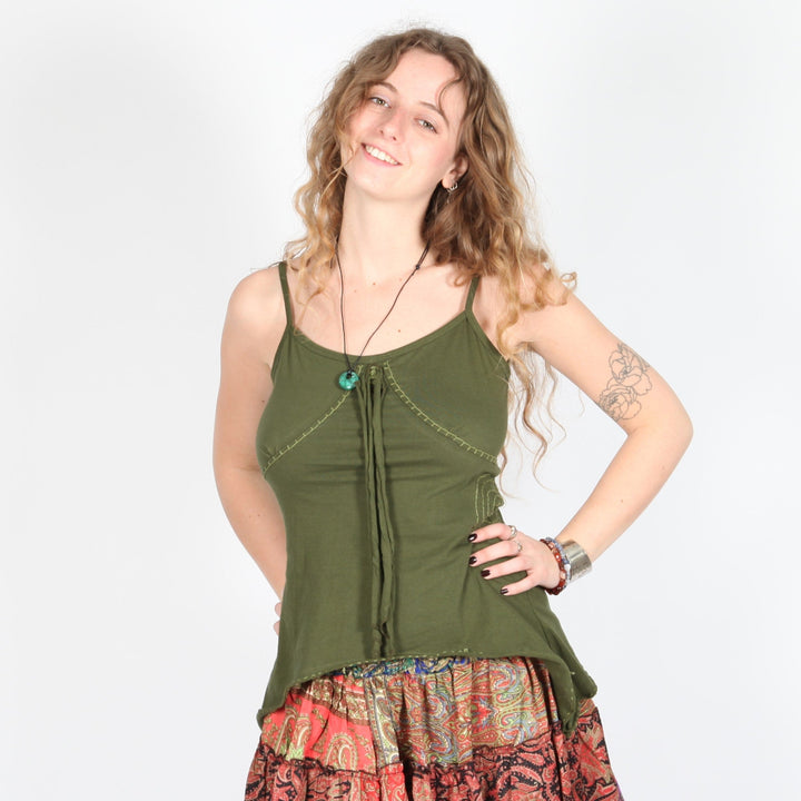 Embroidered Cami Top