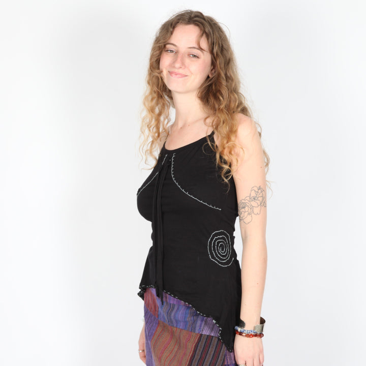 Embroidered Cami Top