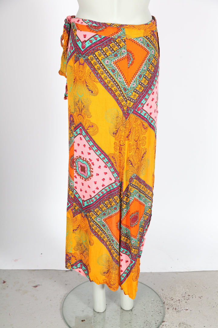 Vintage Boho Wrap Skirt