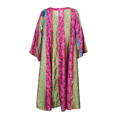 Upcycled Sari Panel Dress