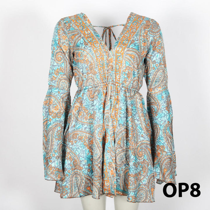 Paisley Bell Sleeve Blouse