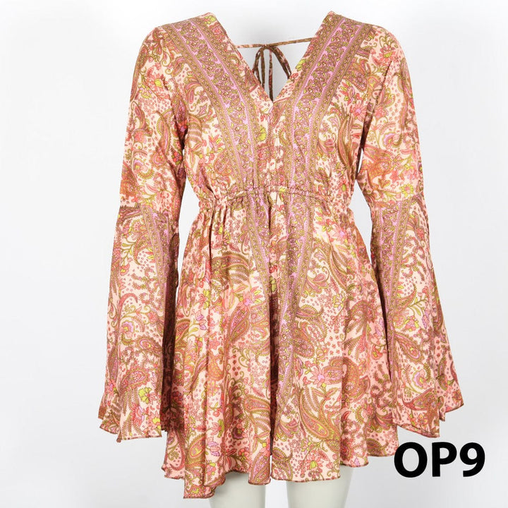 Paisley Bell Sleeve Blouse
