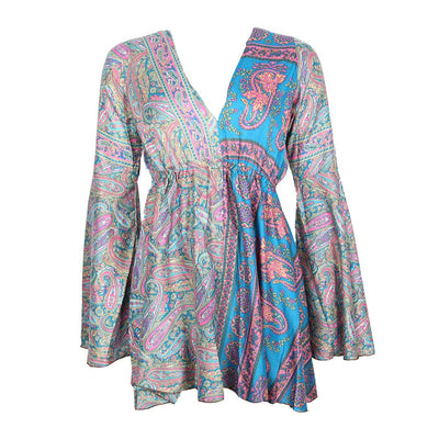 Paisley Bell Sleeve Blouse