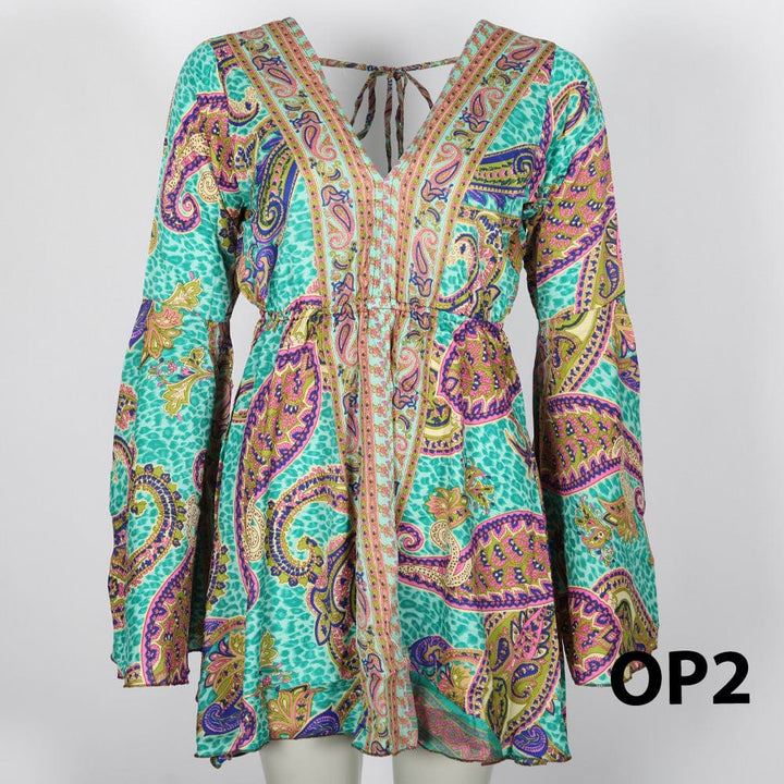 Paisley Bell Sleeve Blouse