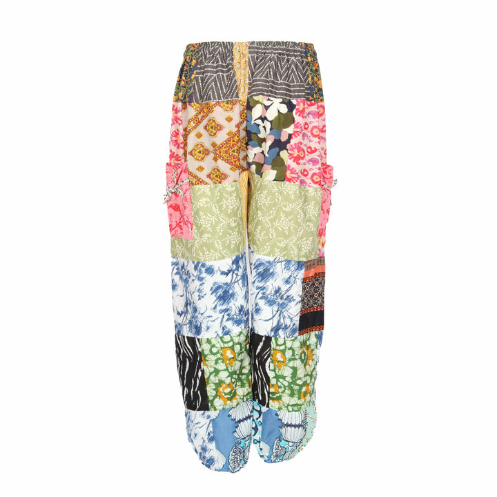 Patchwork Cotton Joggers