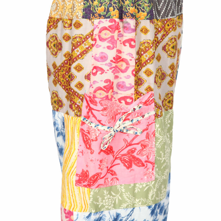 Patchwork Cotton Joggers