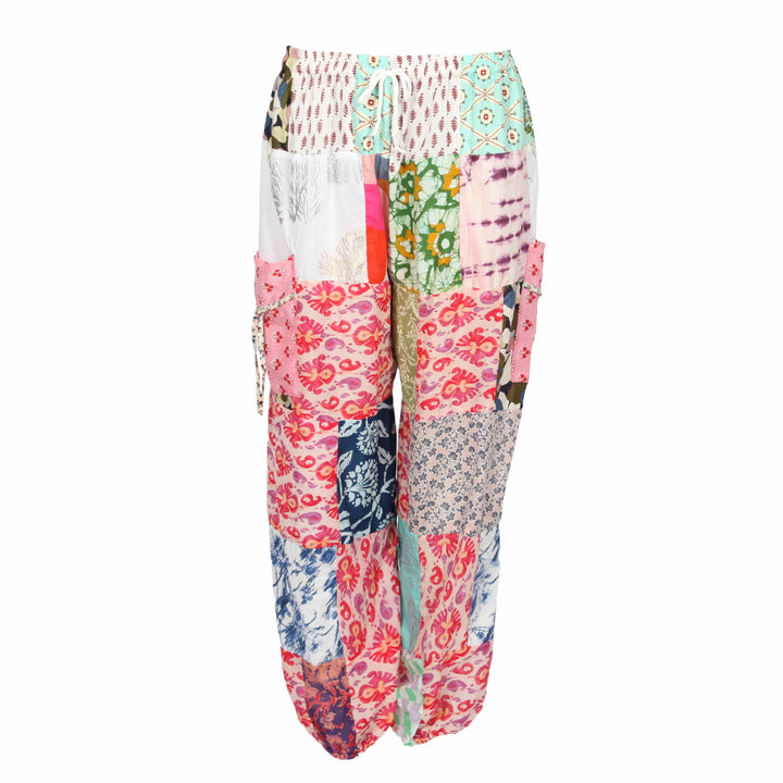 Patchwork Cotton Joggers