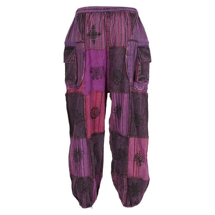 Patchwork Harem Pants