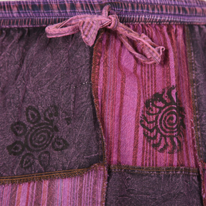 Patchwork Harem Pants