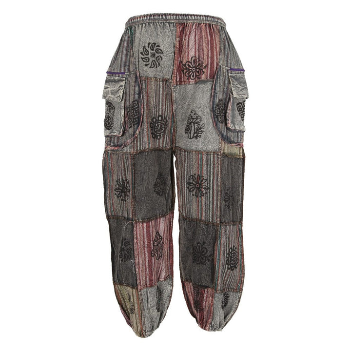 Patchwork Harem Pants