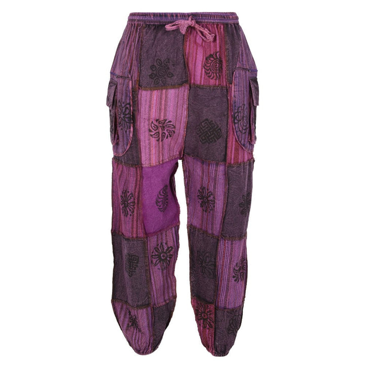 Patchwork Harem Pants