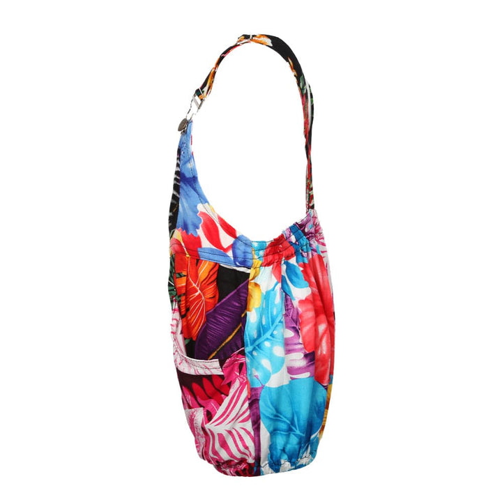 Kids Patchwork Short Dungarees