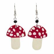 Mushroom Soapstone Earrings