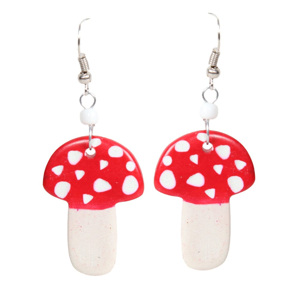 Mushroom Soapstone Earrings