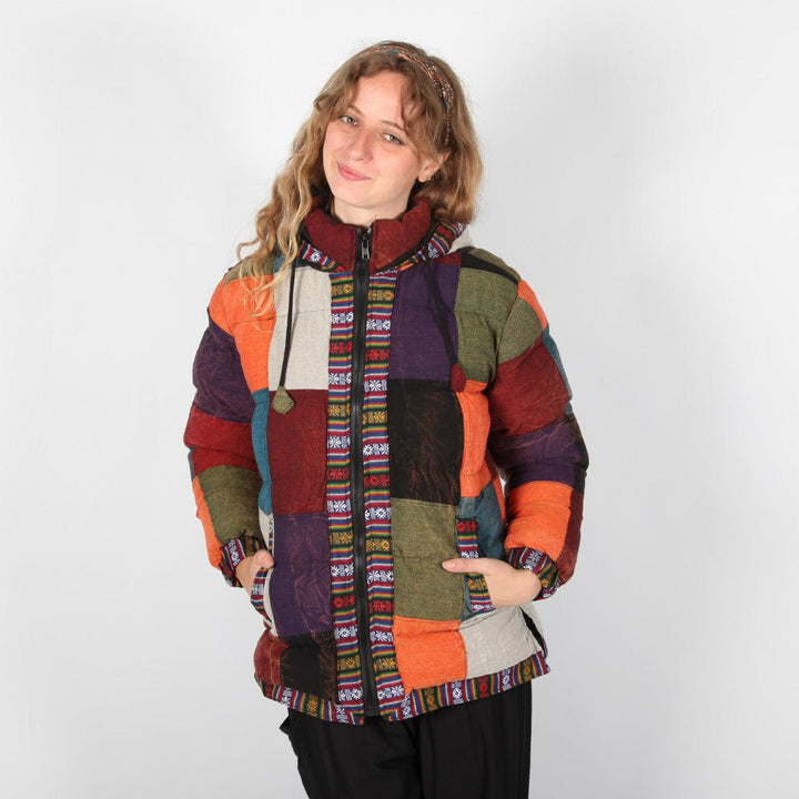 Patchwork Puffer Jacket