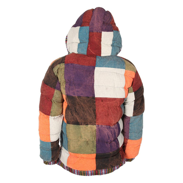 Patchwork Puffer Jacket
