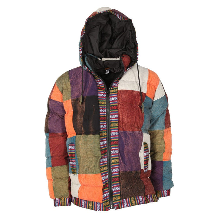 Patchwork Puffer Jacket