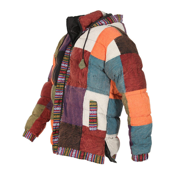Patchwork Puffer Jacket